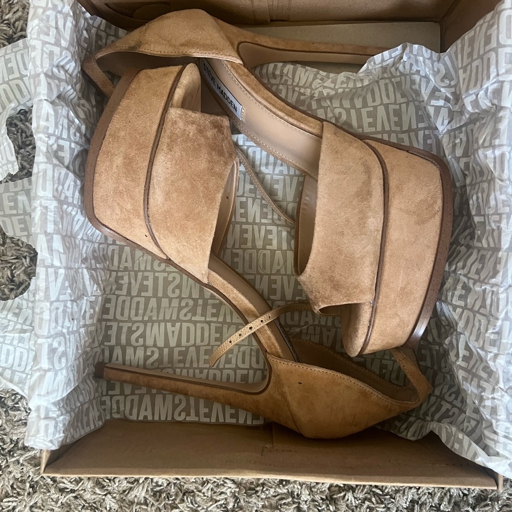 Steve Madden Suede Platforms